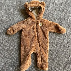 Like new baby bear fuzzy bunting